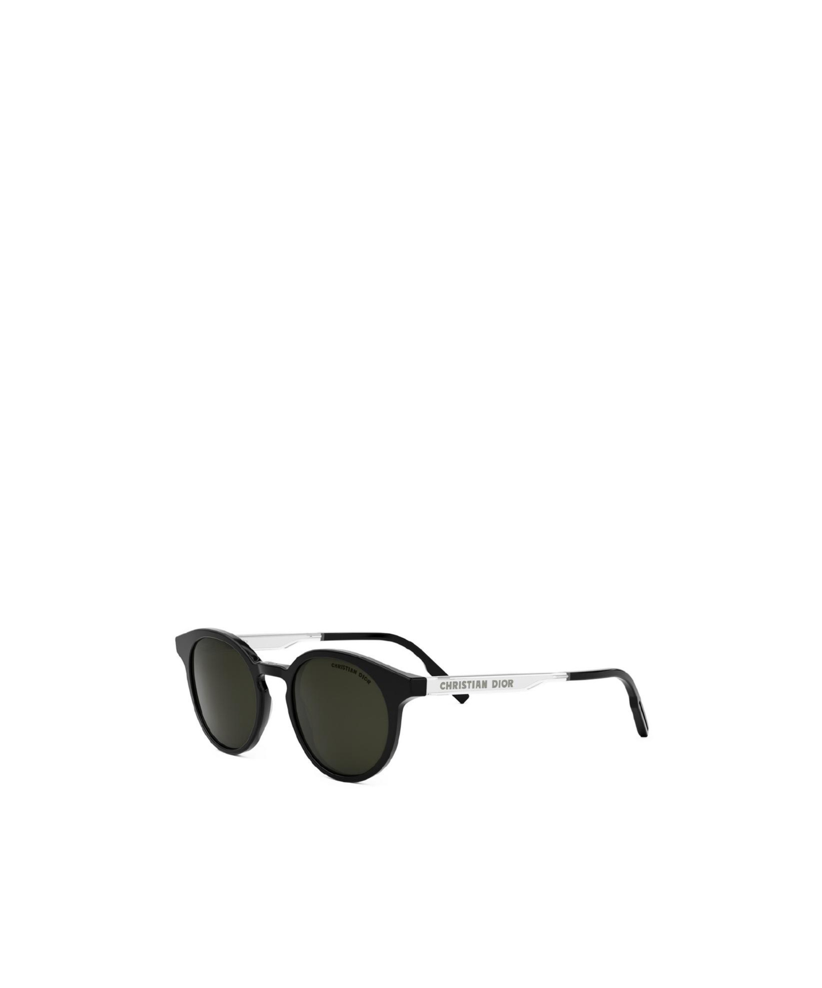 Dior Tag R1i 49mm Small Round Sunglasses In Black