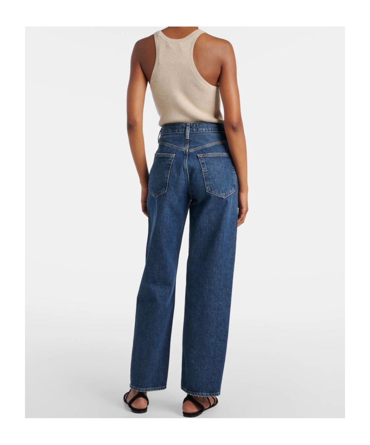 Agolde Straight-leg Jeans In Black