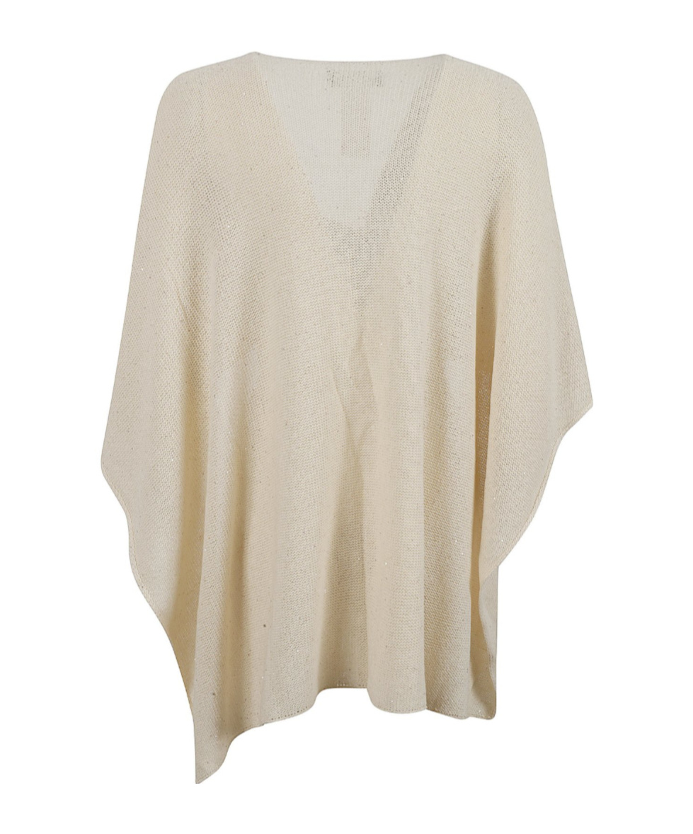 Fabiana Filippi Sequinned Cape In White