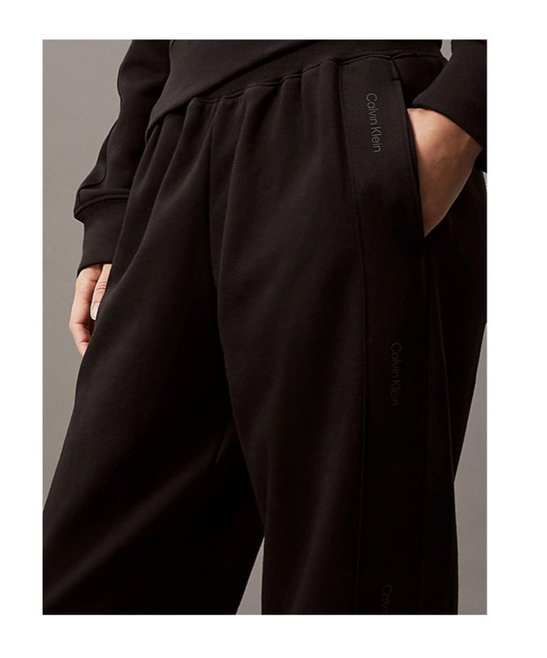 Calvin Klein Fleece Joggers In Black