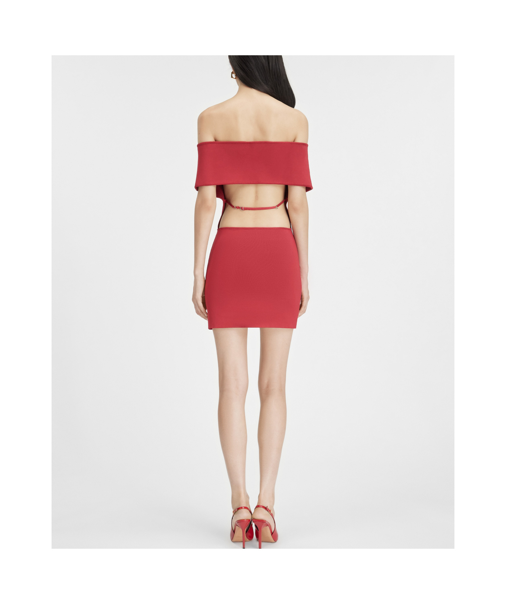Jacquemus Red Les Sculptures 'la Robe Cubista' Minidress In Red