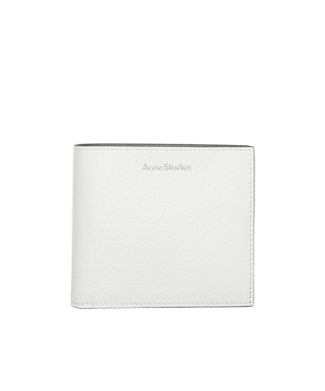 Acne Studios Bi-fold Leather Wallet In White