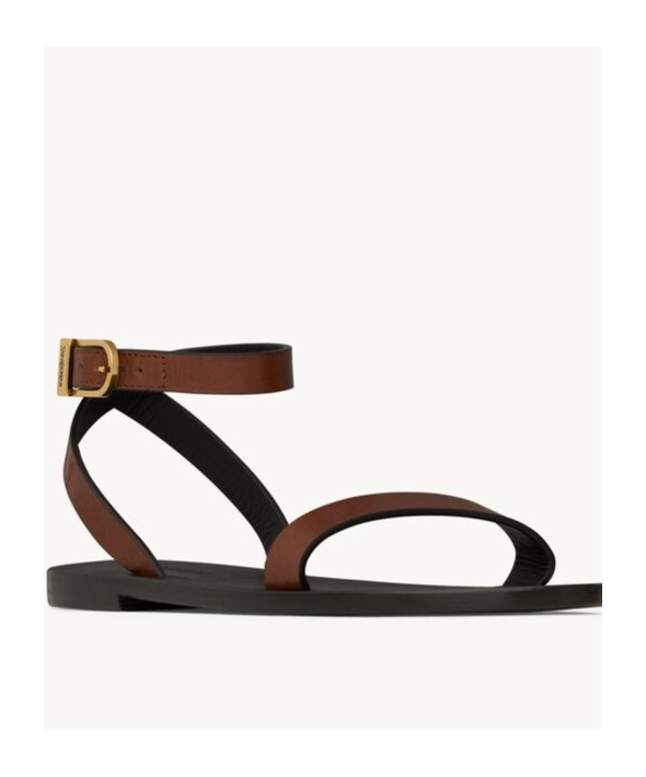 SAINT LAURENT SAHARA SANDALS IN SMOOTH LEATHER