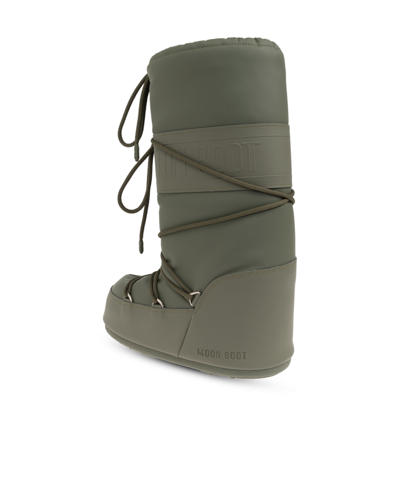 Moon Boot Lacing Snow Boots In Green