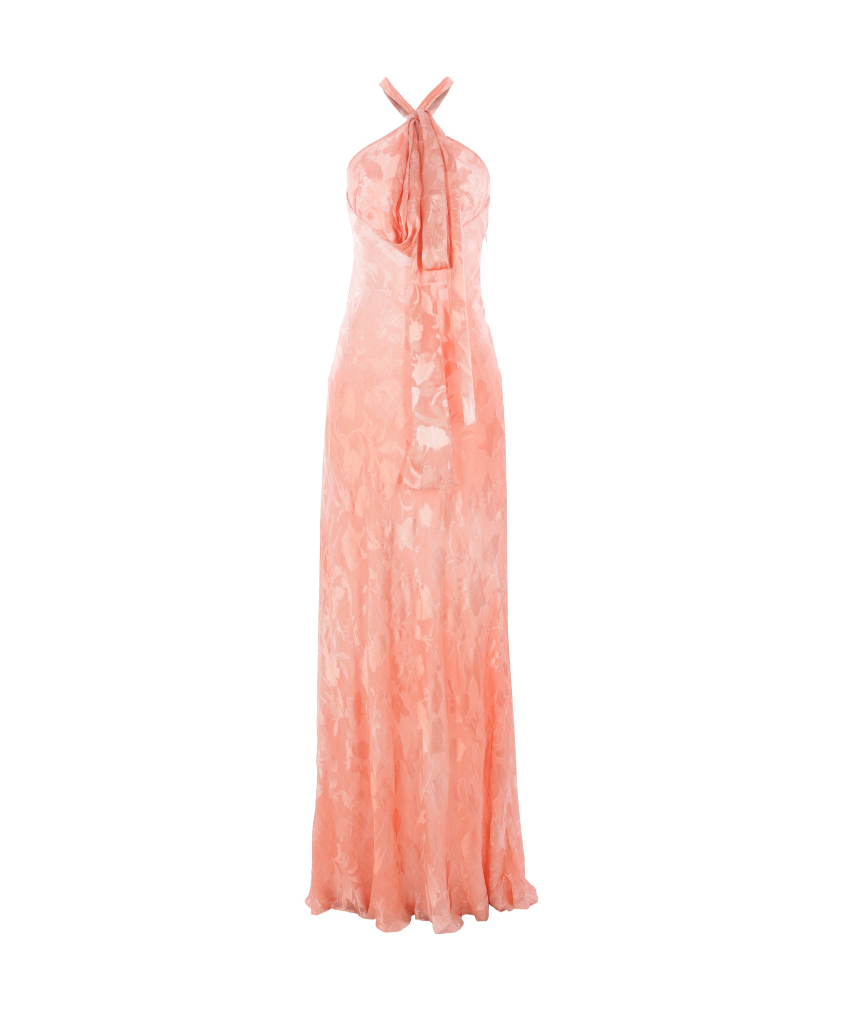 Ermanno Scervino Denim-print Jacquard Long Dress