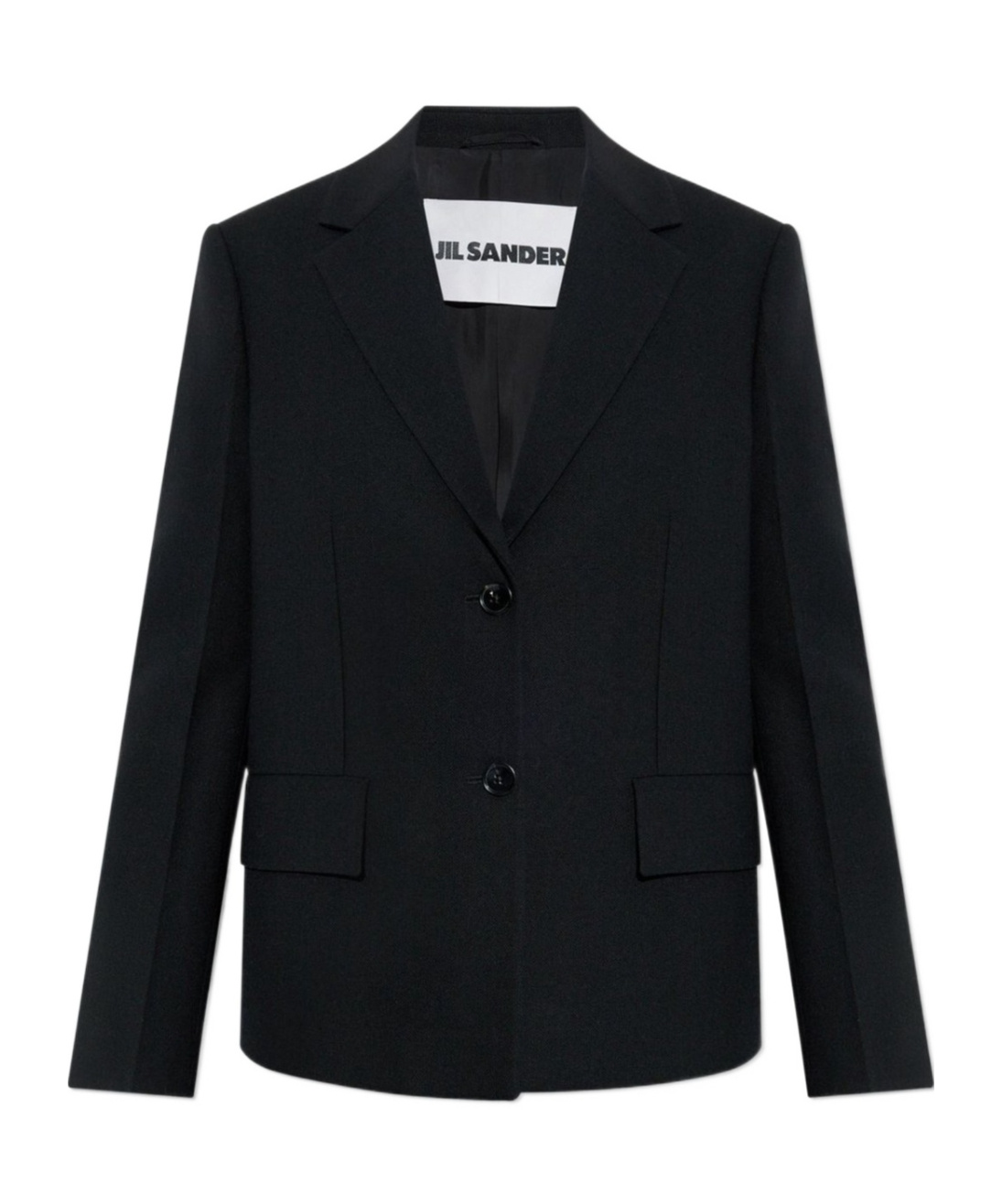 Jil Sander Notched-lapel Wool Blazer In Black