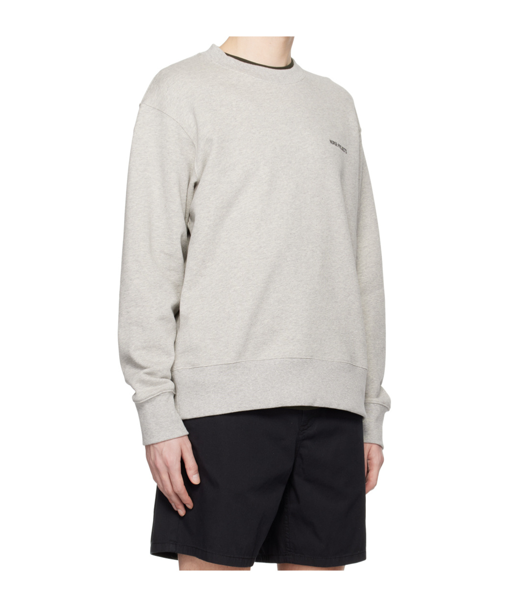 Norse Projects Logo Round-neck Sweater In White