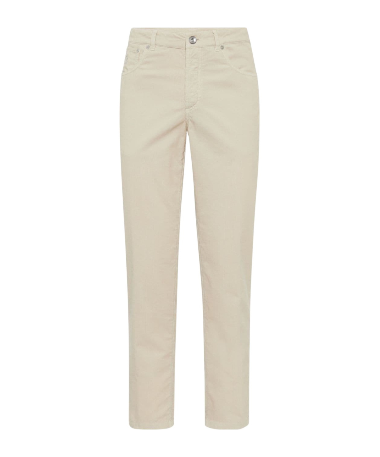 Brunello Cucinelli Corduroy Pants In Nude