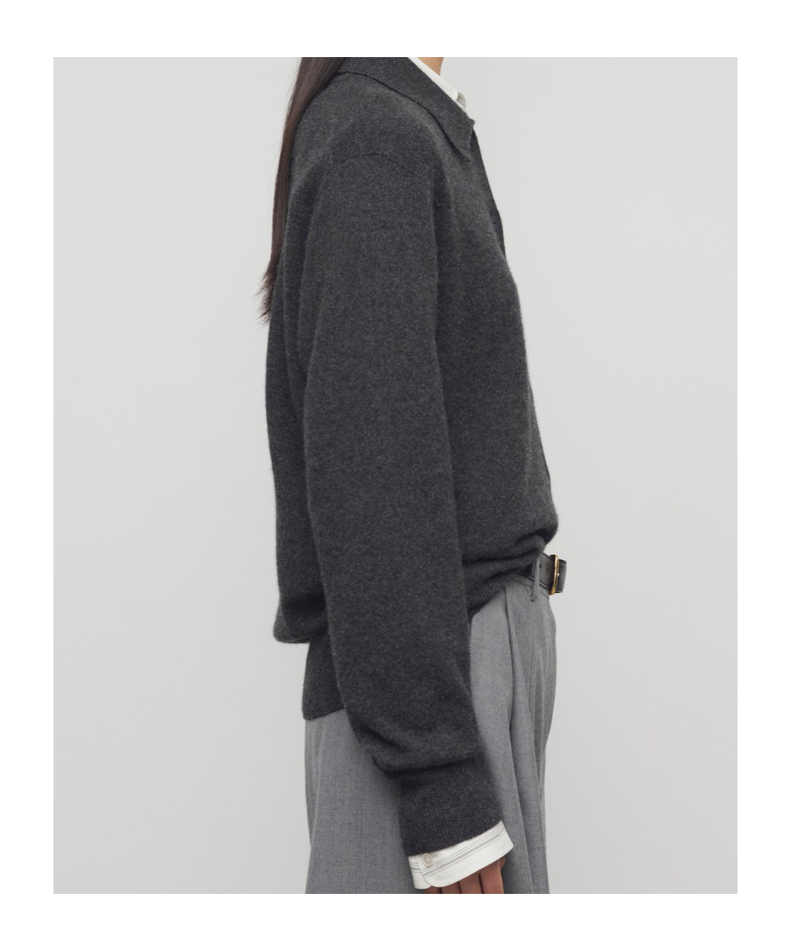 The Row Lillia Cardigan In Cashmere In Black