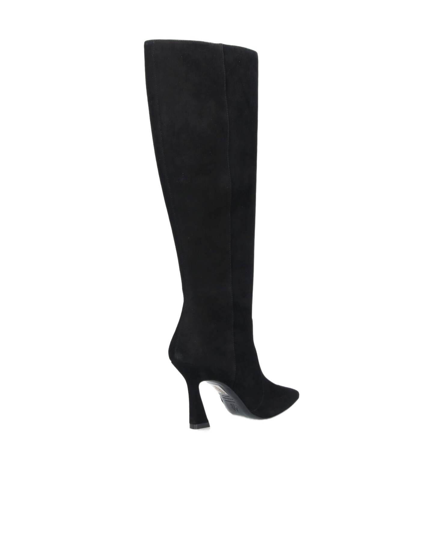 Stuart Weitzman Knee-high Boots With Pointed Toe And Curved Heel In Black