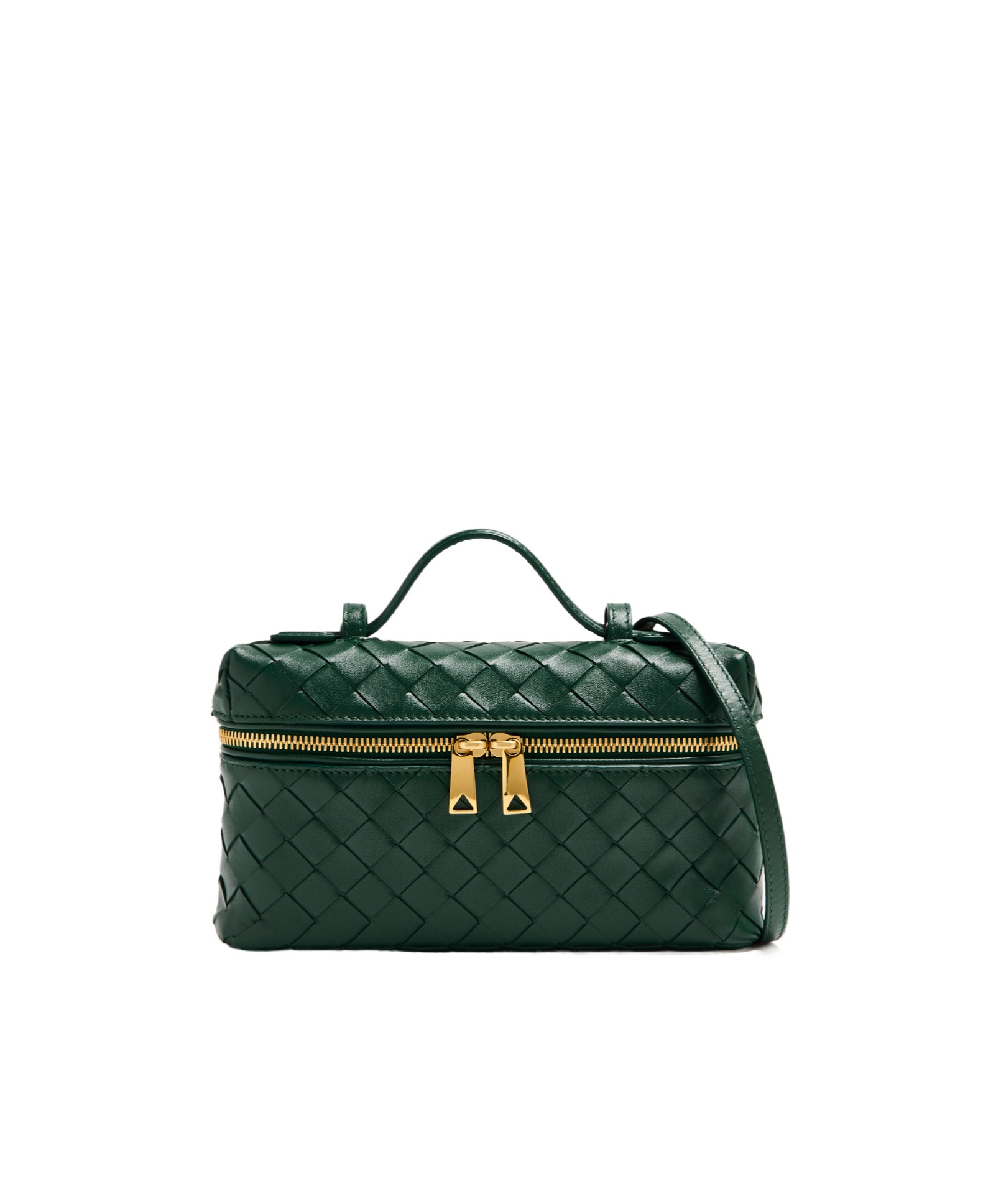 Bottega Veneta Bang Bang Vanity Mini Makeup Bag In Green