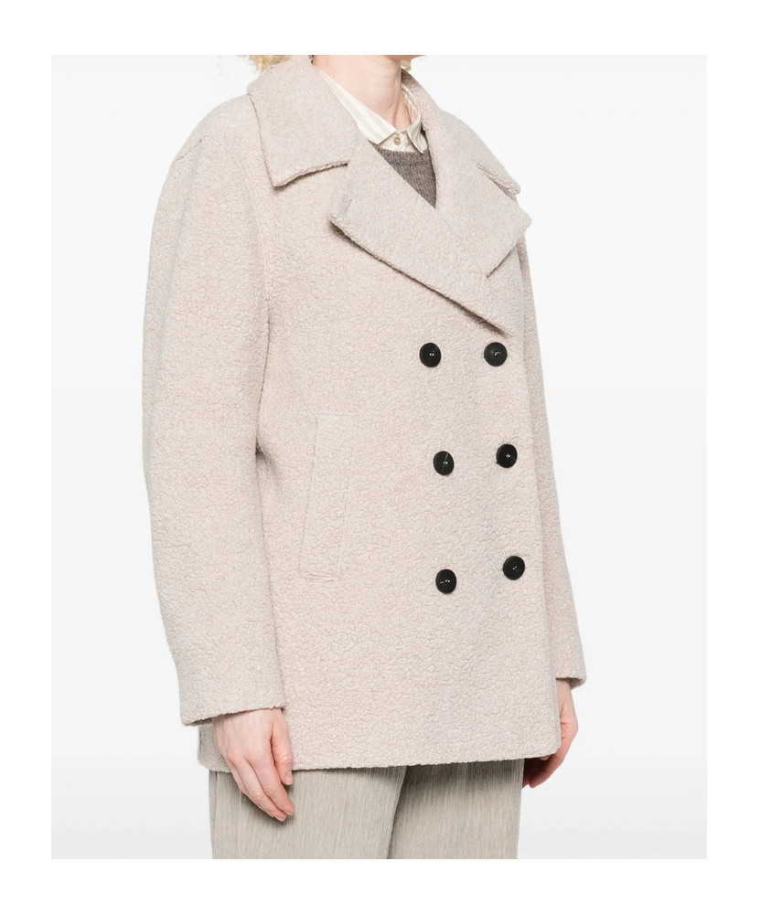 Harris Wharf London Double-breasted Jacket In Neutral