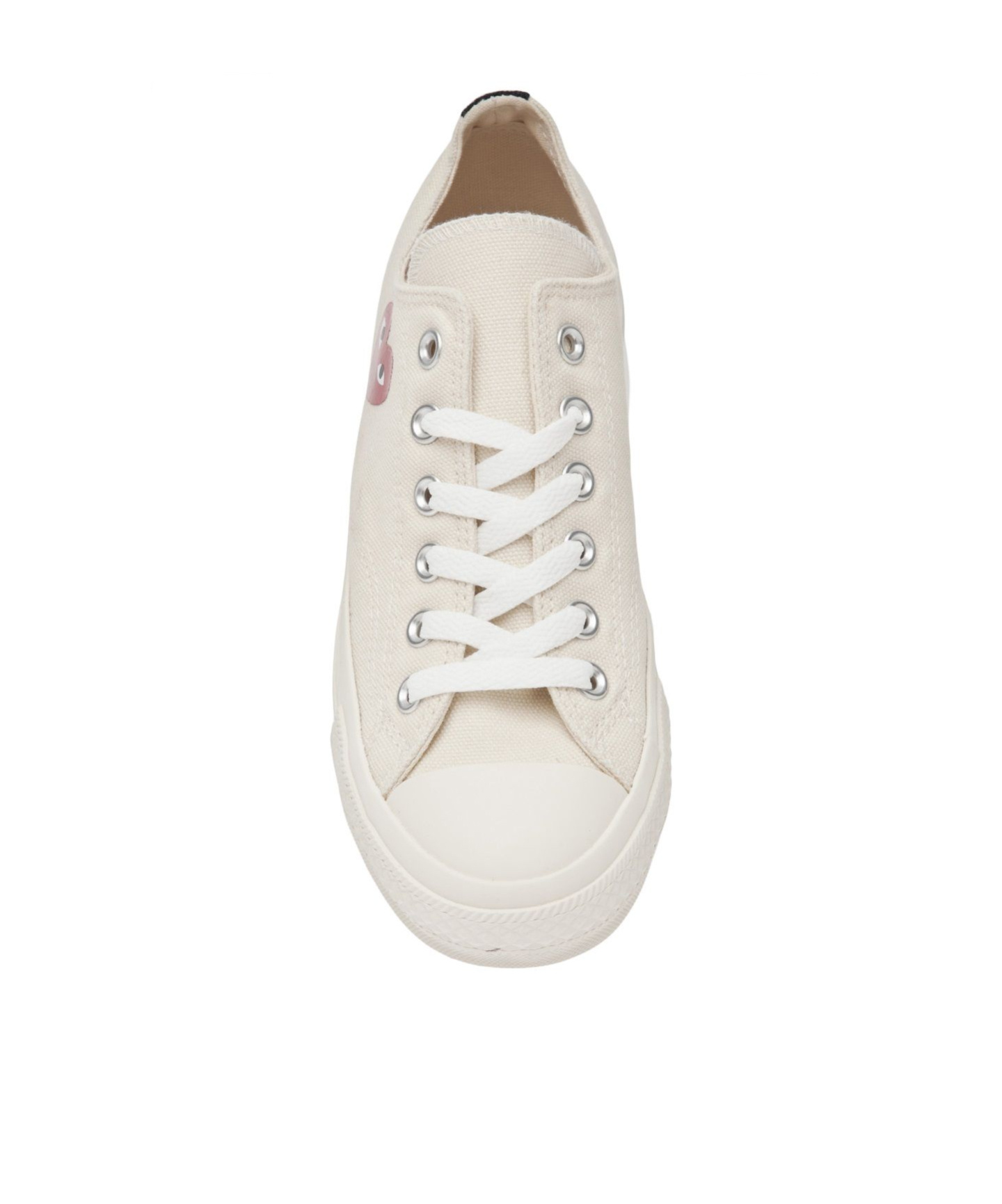 Comme Des Garçons Play Chuck Taylor Red Heart Sneakers In White