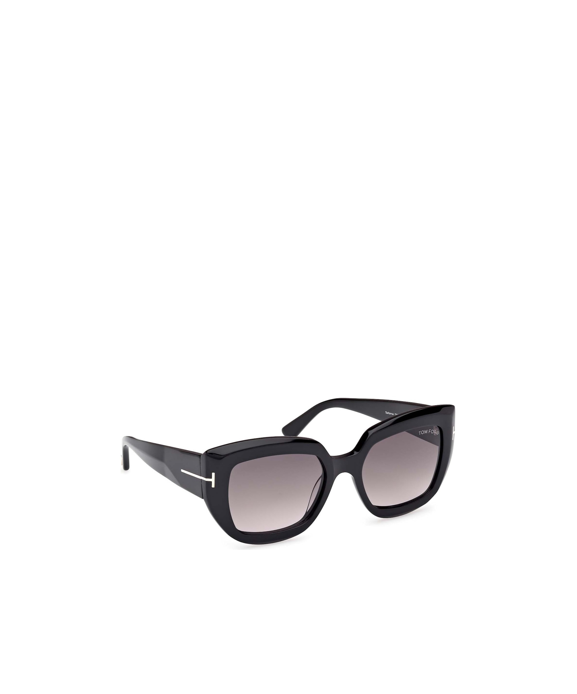 Tom Ford Saltzman Acetate Butterfly Sunglasses In Black