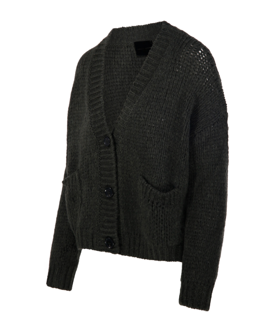 Roberto Collina Button Long-sleeved Sweater In Animal Print