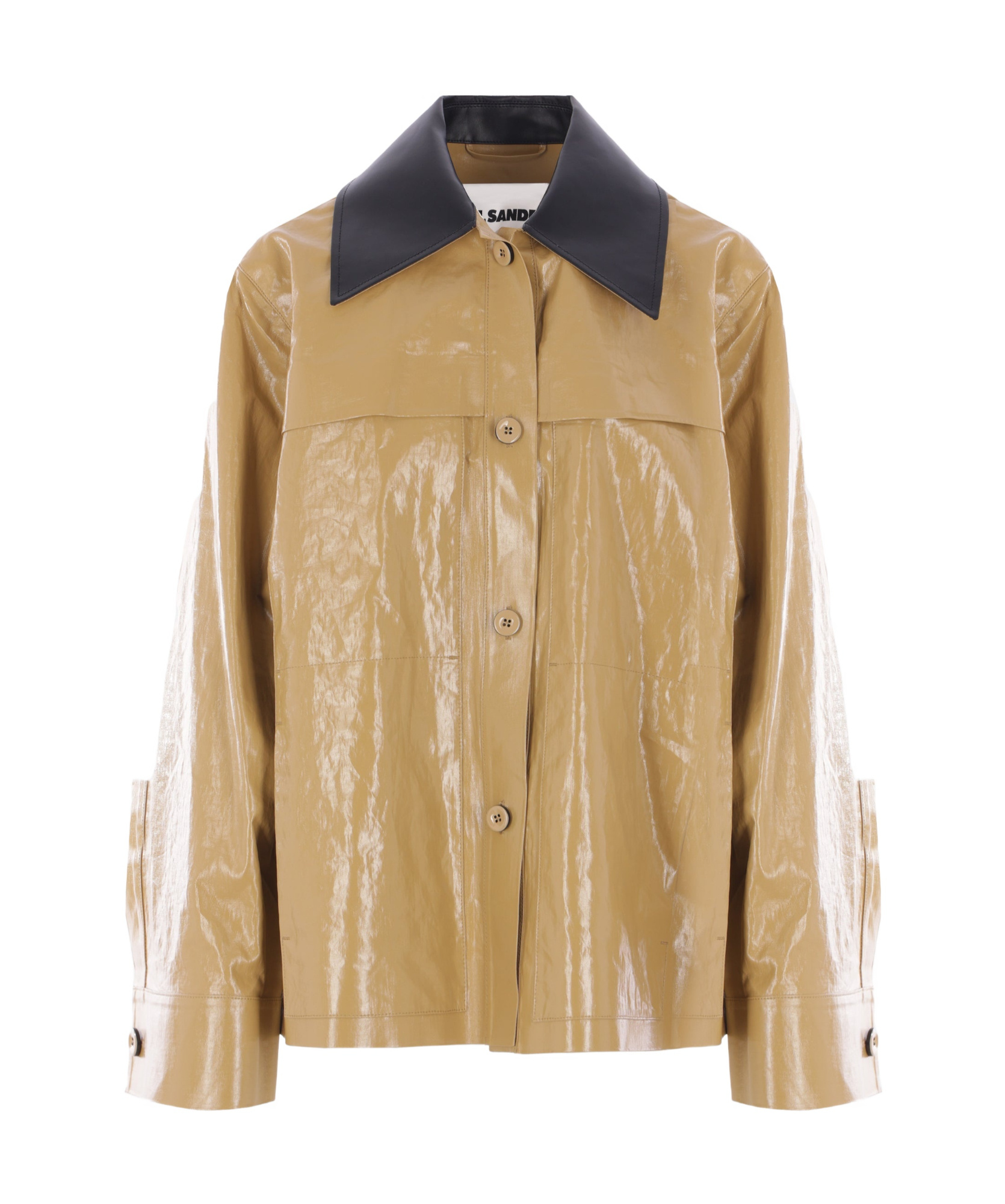 Jil Sander Long-sleeved Jacket In Brown