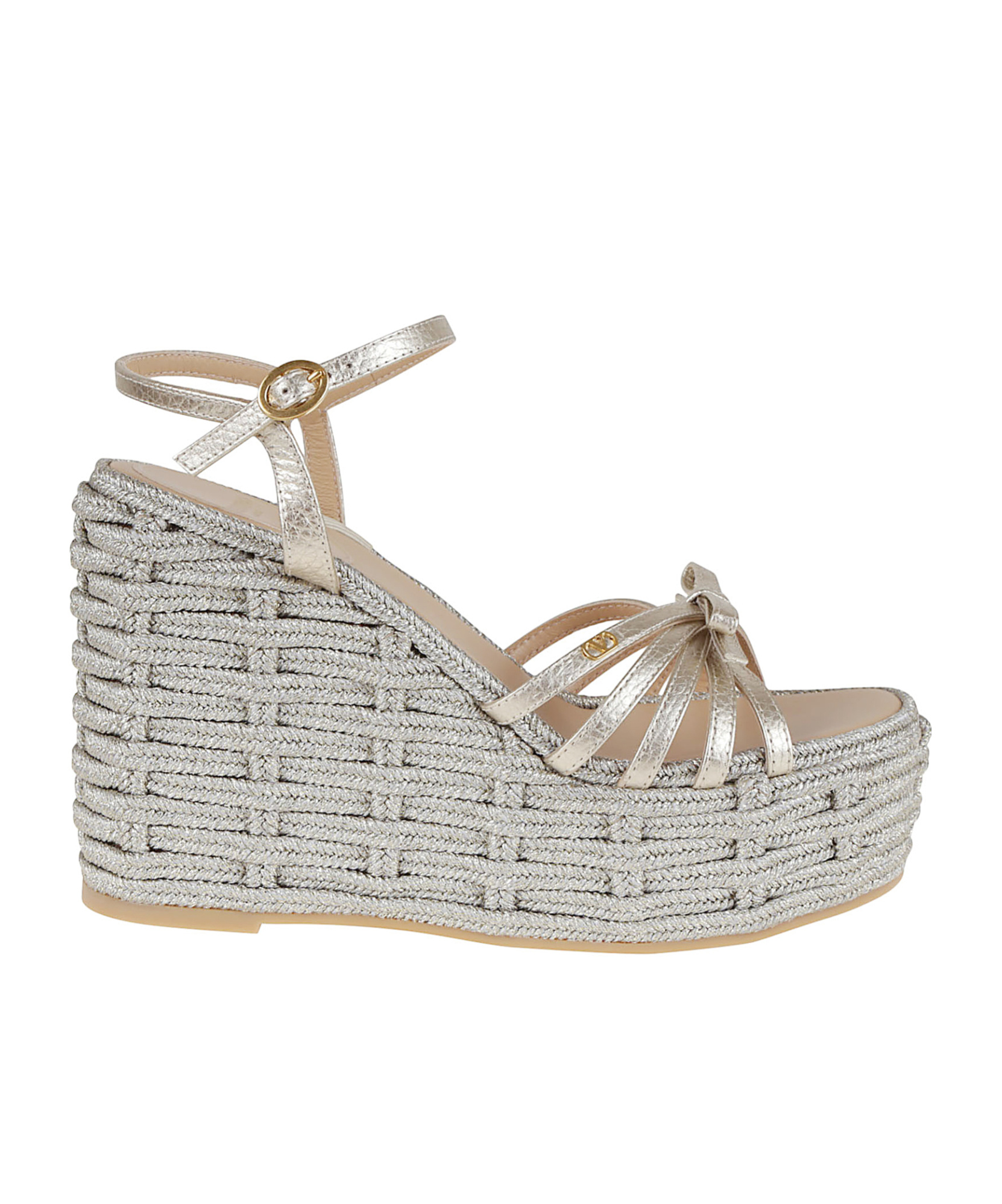 Valentino Garavani Vlogo Wedge Sandals