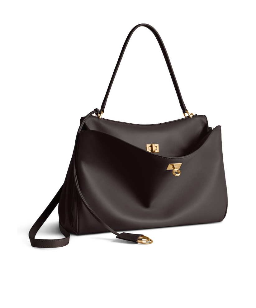 Shop Balenciaga Women's Rodeo Medium Handbag In Espresso