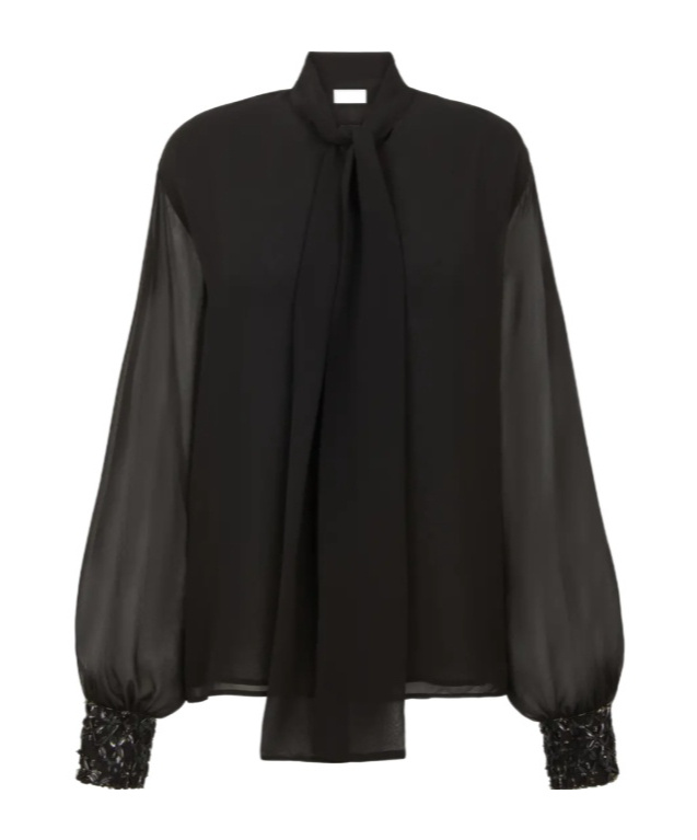 P.a.r.o.s.h Embellished Blouse In Black
