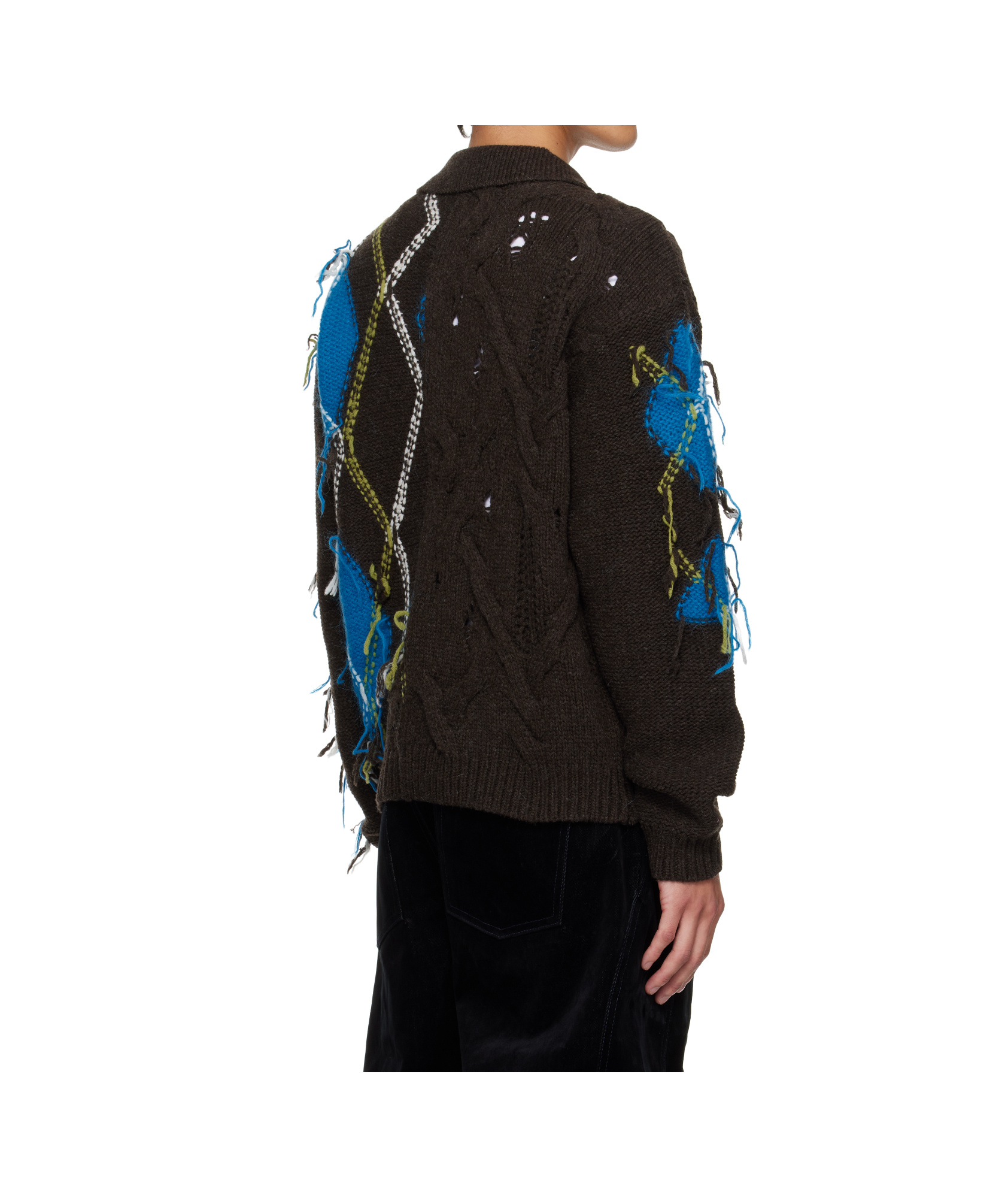 Andersson Bell Argyle Fisherman Sweater In Multi