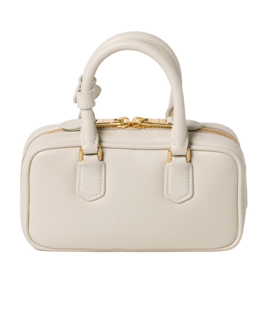 Miu Miu Logo Shoulder Bag In Nude