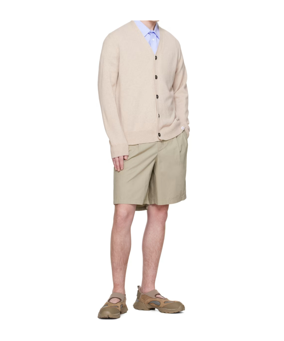 Norse Projects Button-down Cardigan In Nude