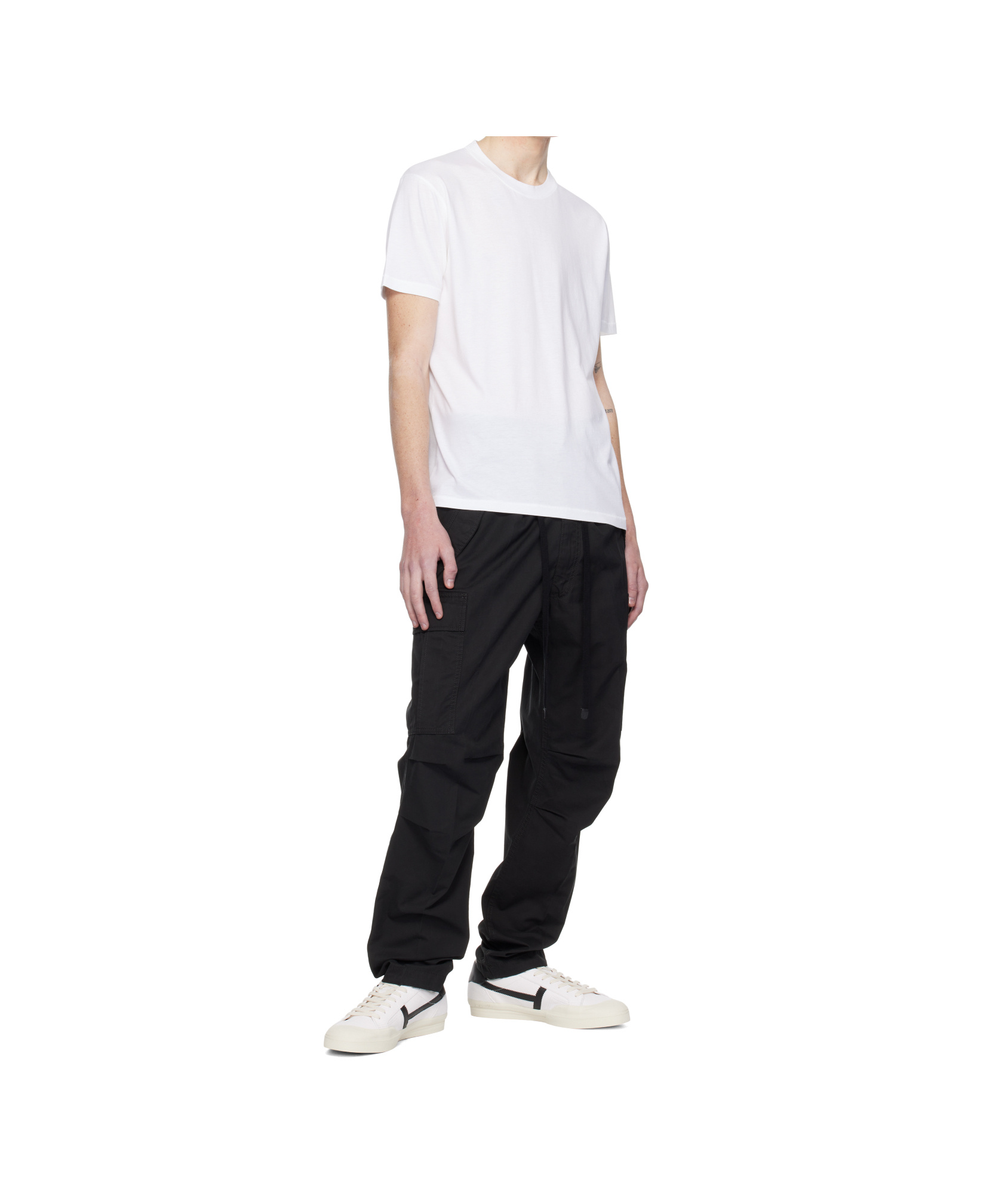Tom Ford White Lyocell Cotton Crew T-shirt In White