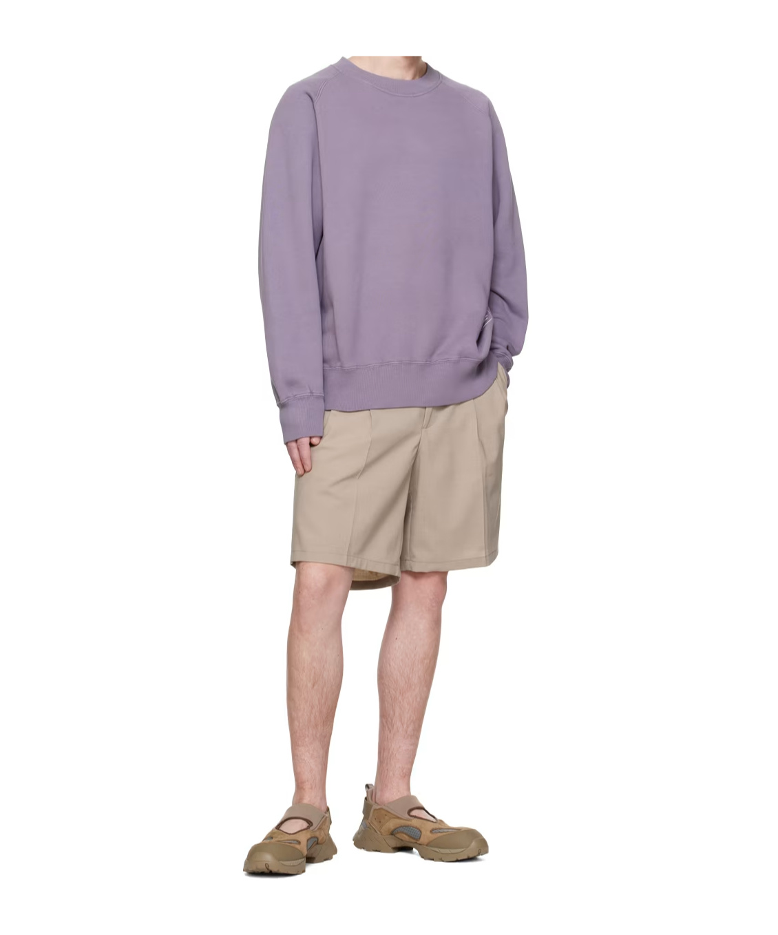 Norse Projects Logo Round-neck Sweater In Purple