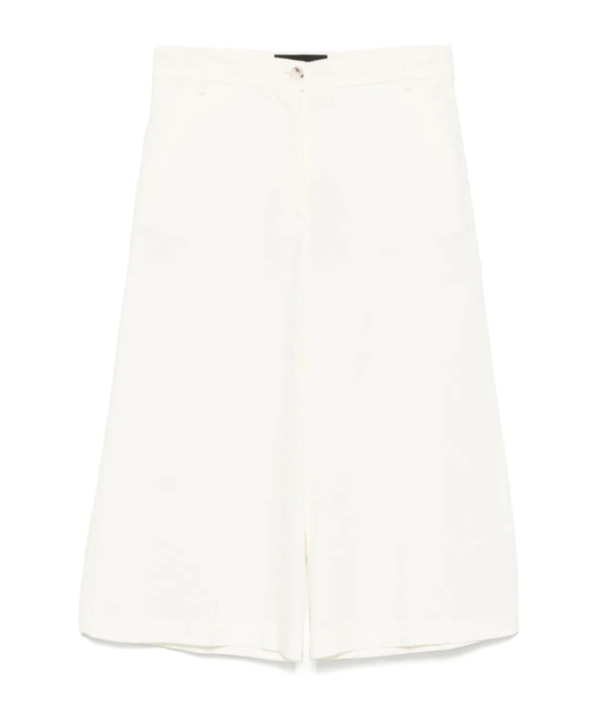 Pinko Tailored White Bermuda Shorts In White
