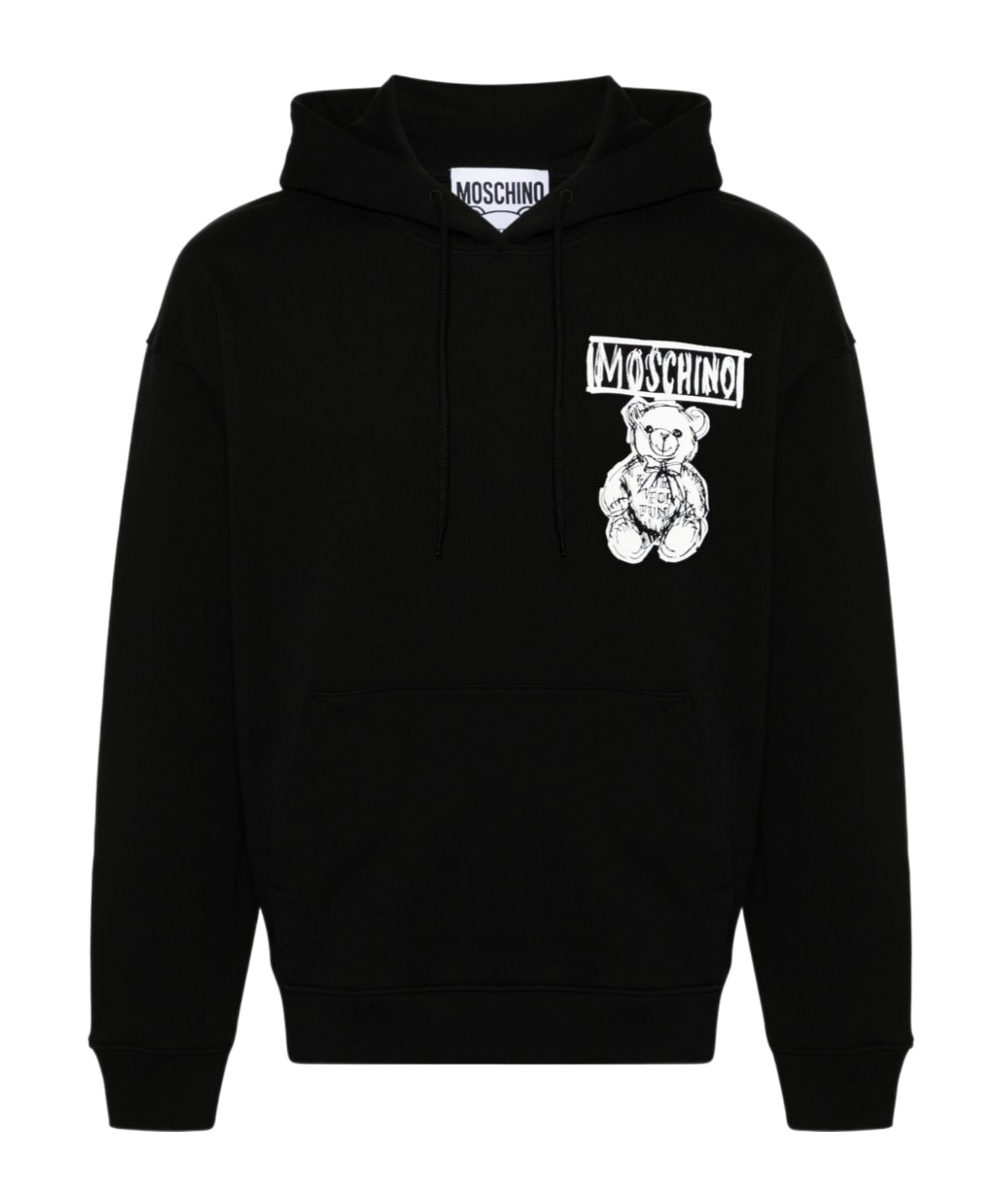 Moschino Long-sleeved Sweater In Black