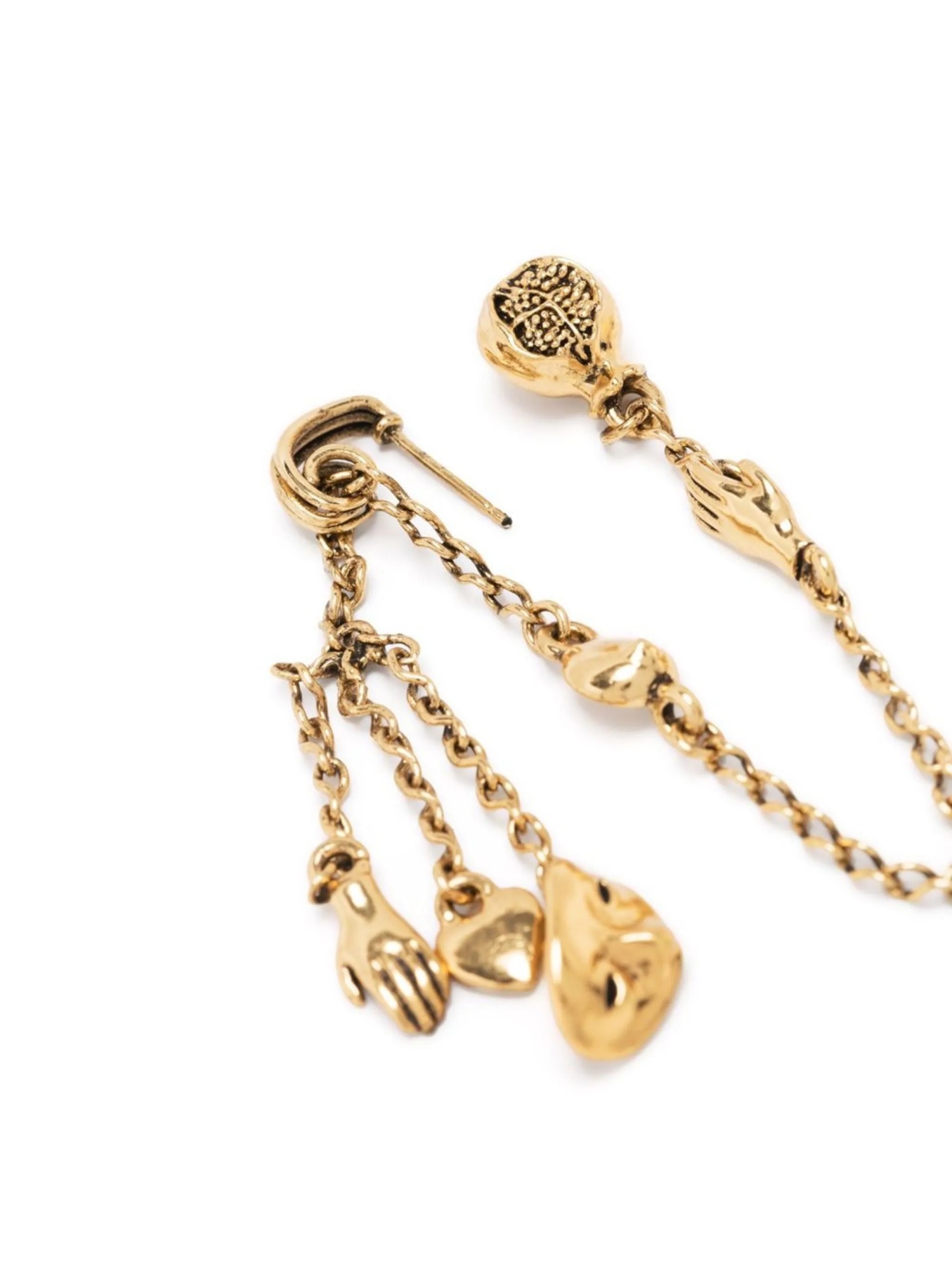 Lemaire Pendants Drop Earrings In Yellow