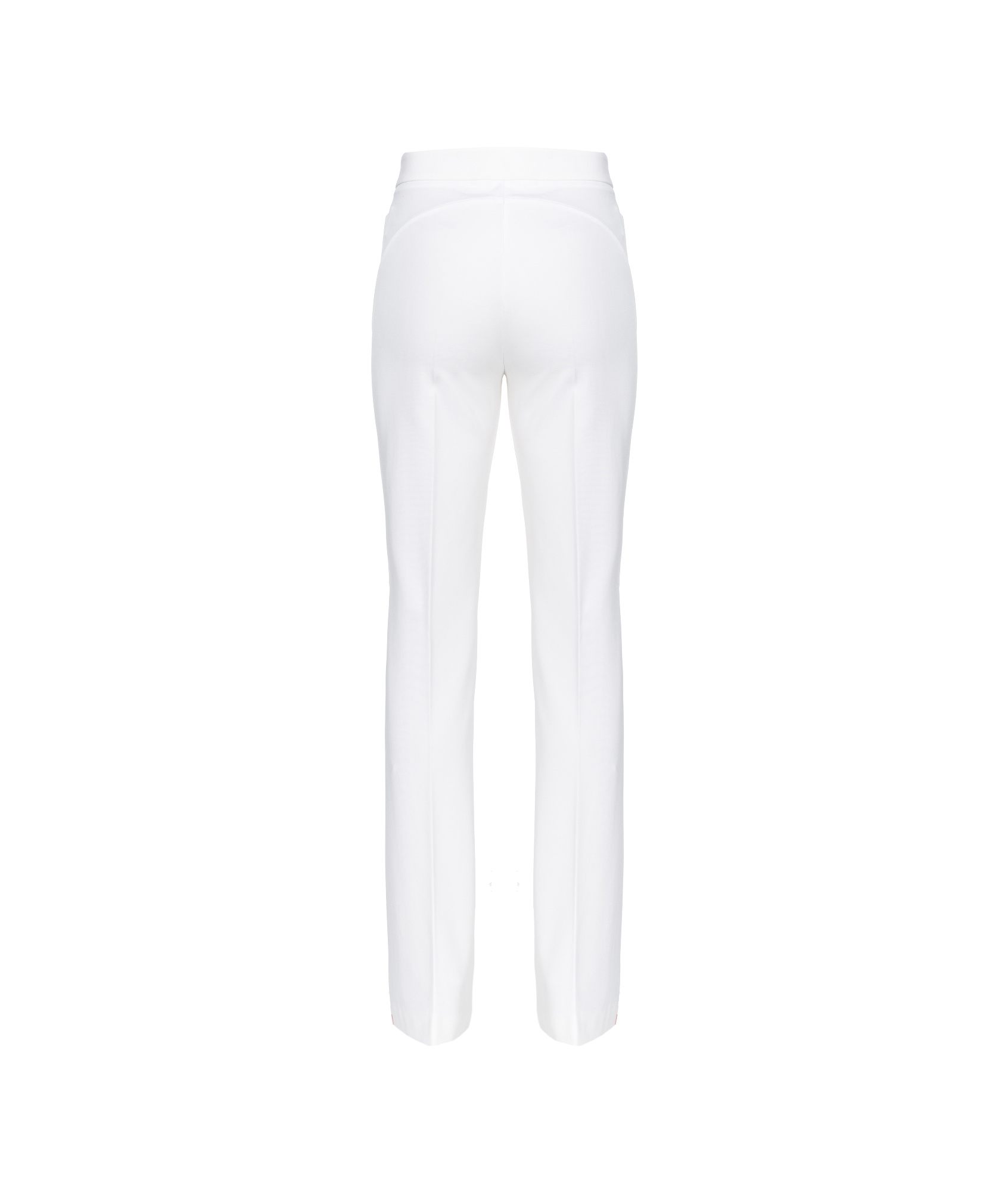 Pinko Straight-leg Slim-fit Trousers In White