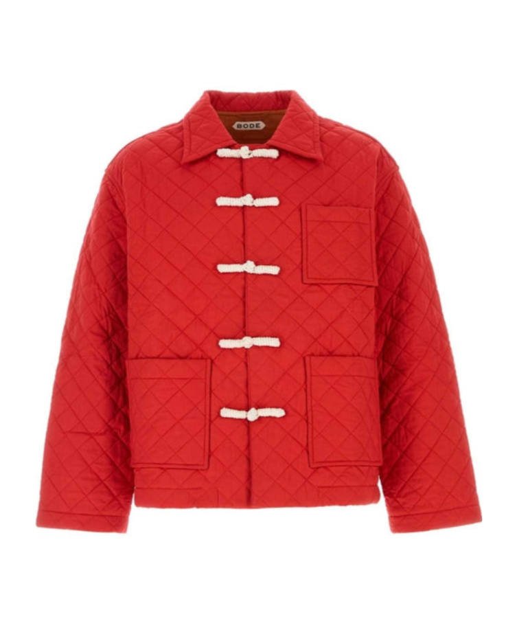 Bode Red Cotton Hobby Jacket In Red