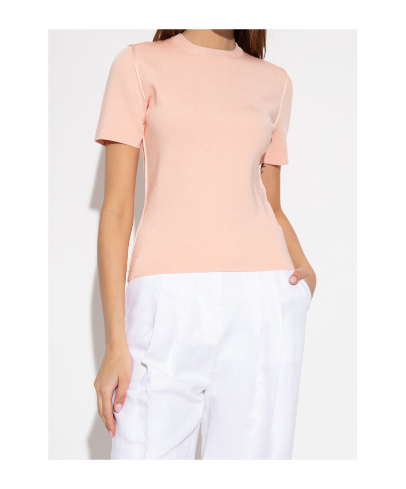 Fendi Round-neck T-shirt In Pink