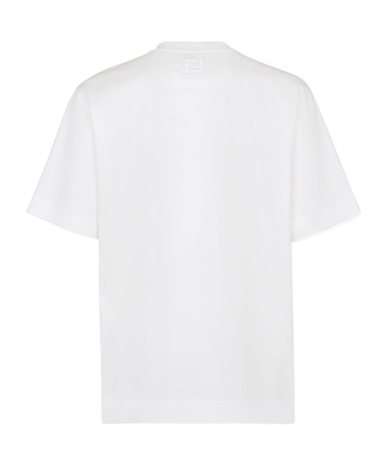 FENDI FENDI FENDILICIOUS MOTIF PRINTED CREWNECK T-SHIRT