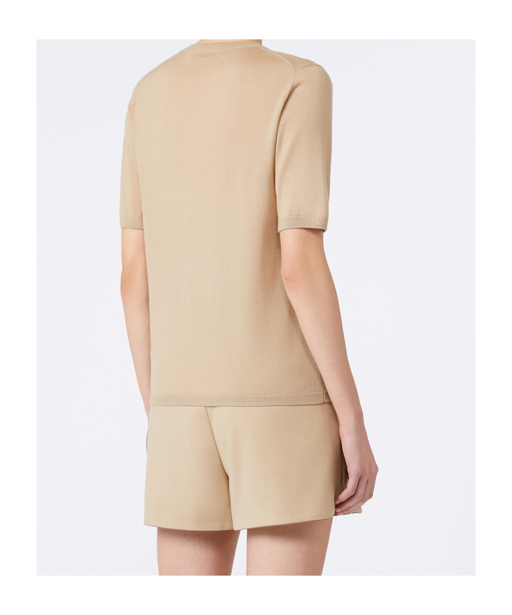 Max Mara Basic Wool Sweater In Brown