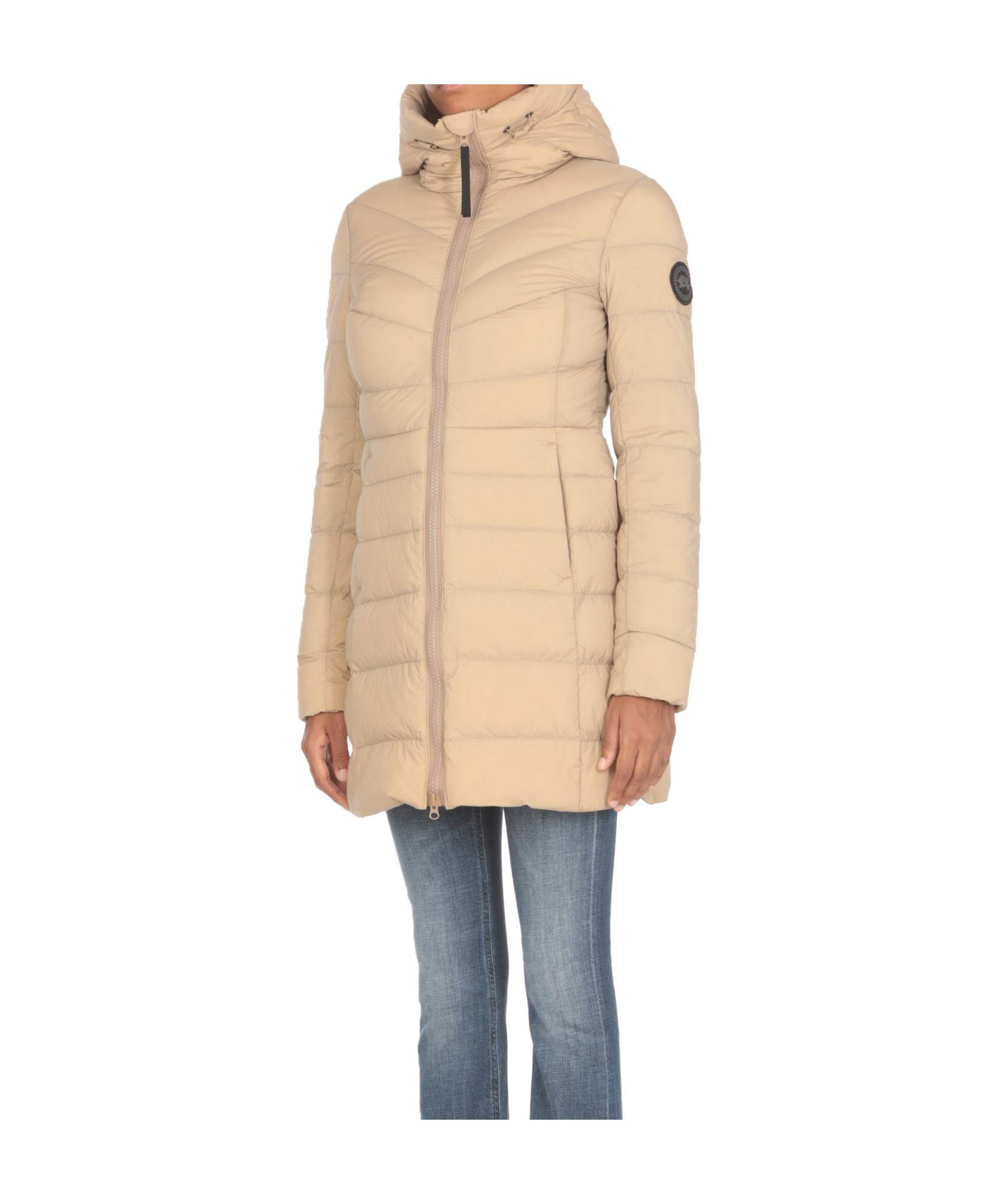 Shop Canada Goose Claire Padded Coat In Nude