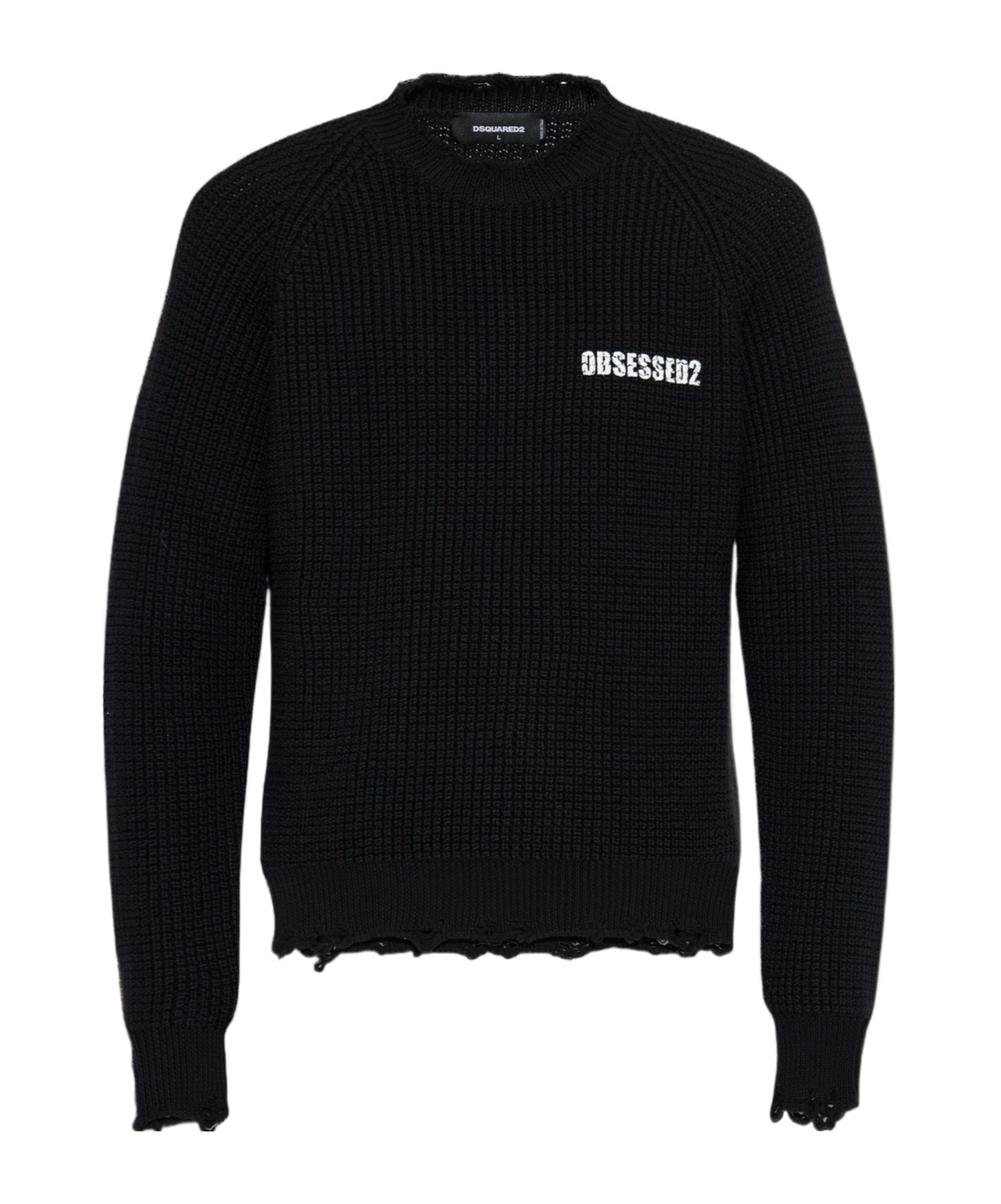 Dsquared2 Long-sleeved Sweater In Black