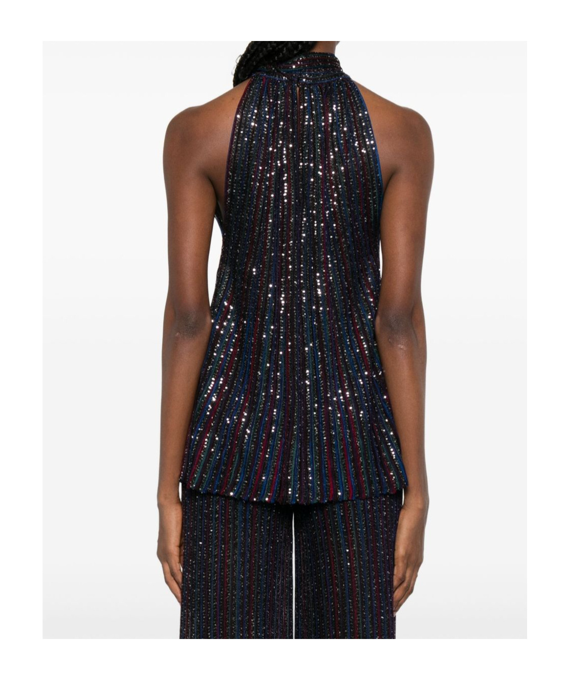 Missoni Lace-up Vest In Blue