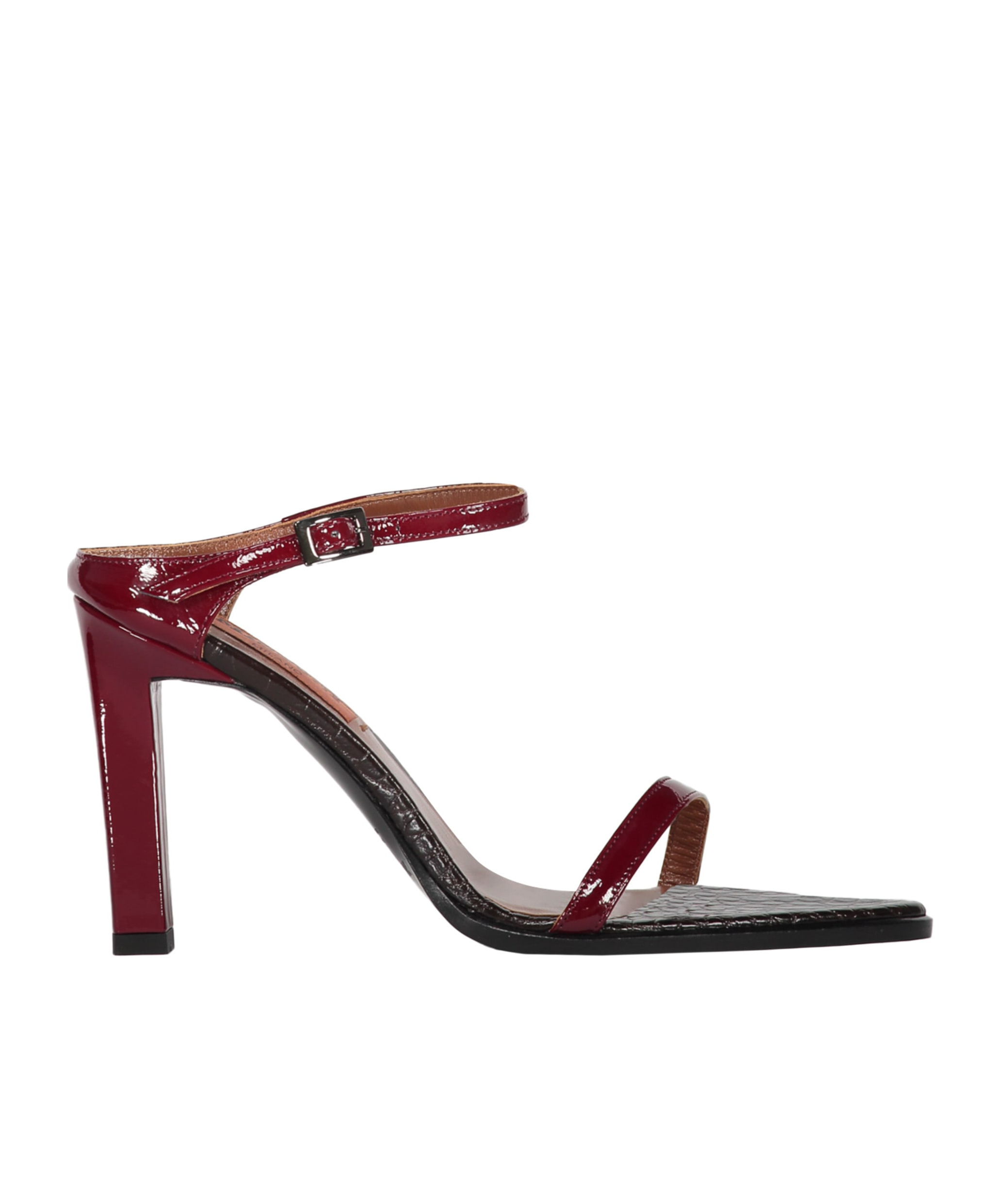 Missoni Pointed High-heeled Sandals In Red