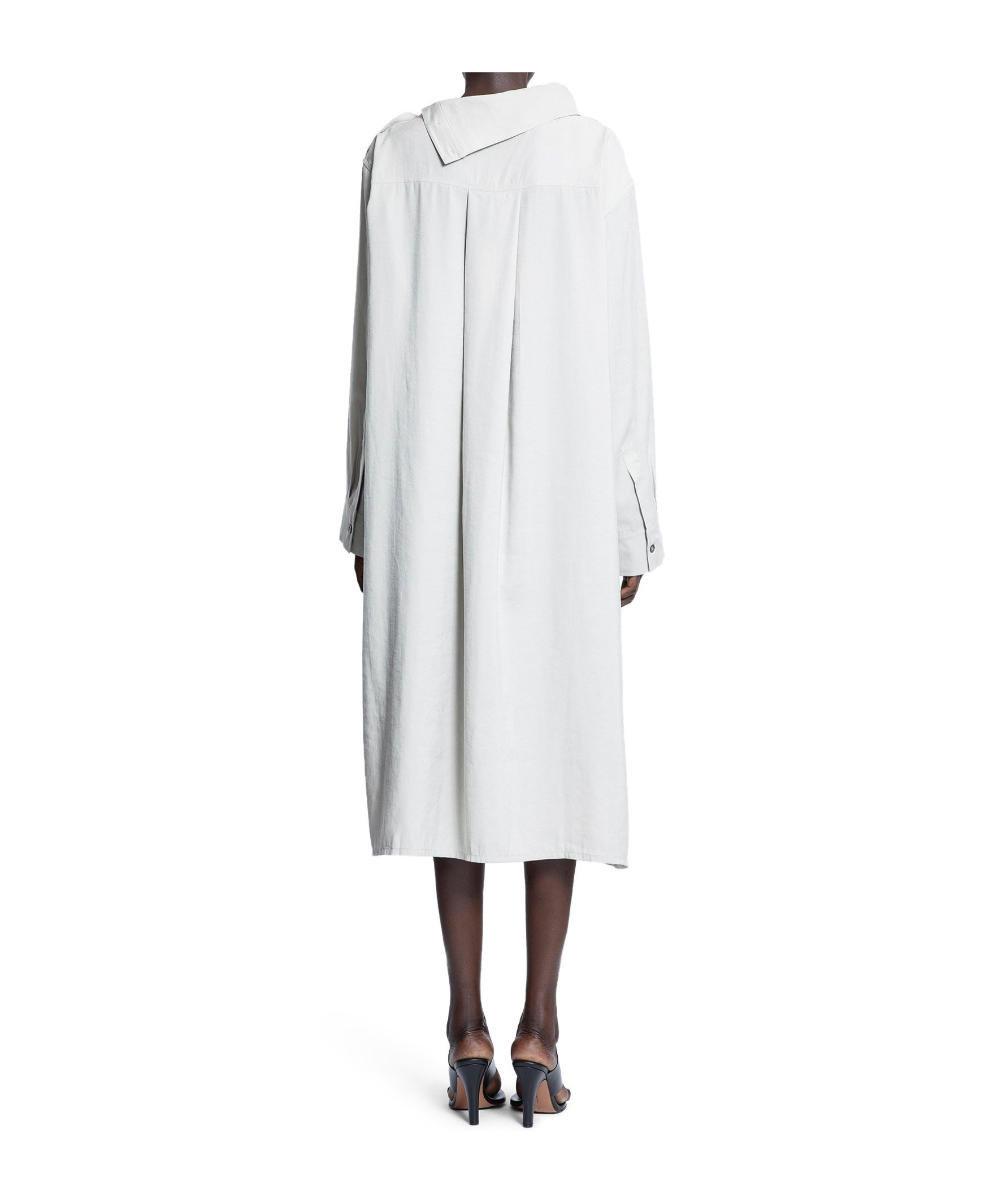 Studio Nicholson Leat High-neck Draped Dress