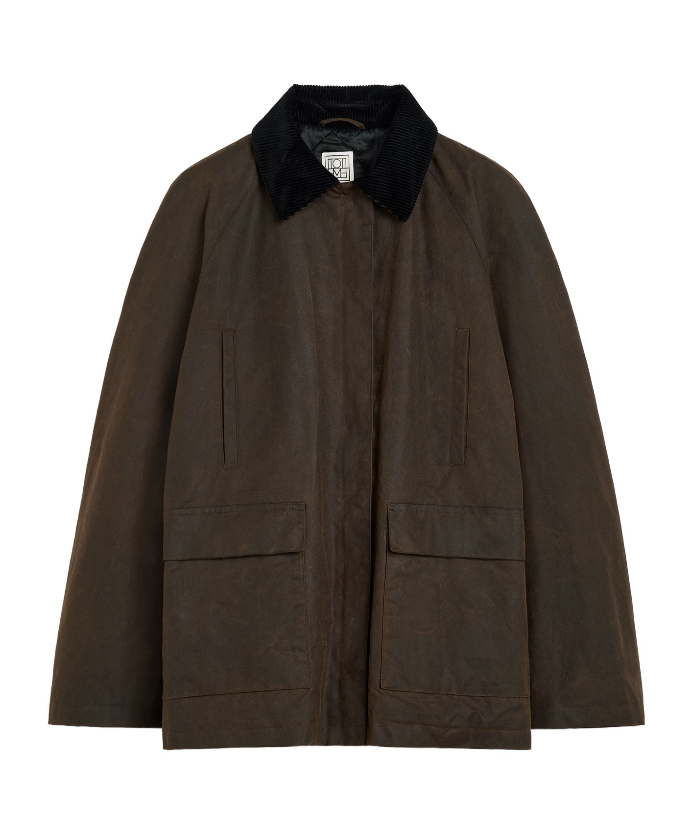 Totême Country Waxed Oversized Jacket In Black