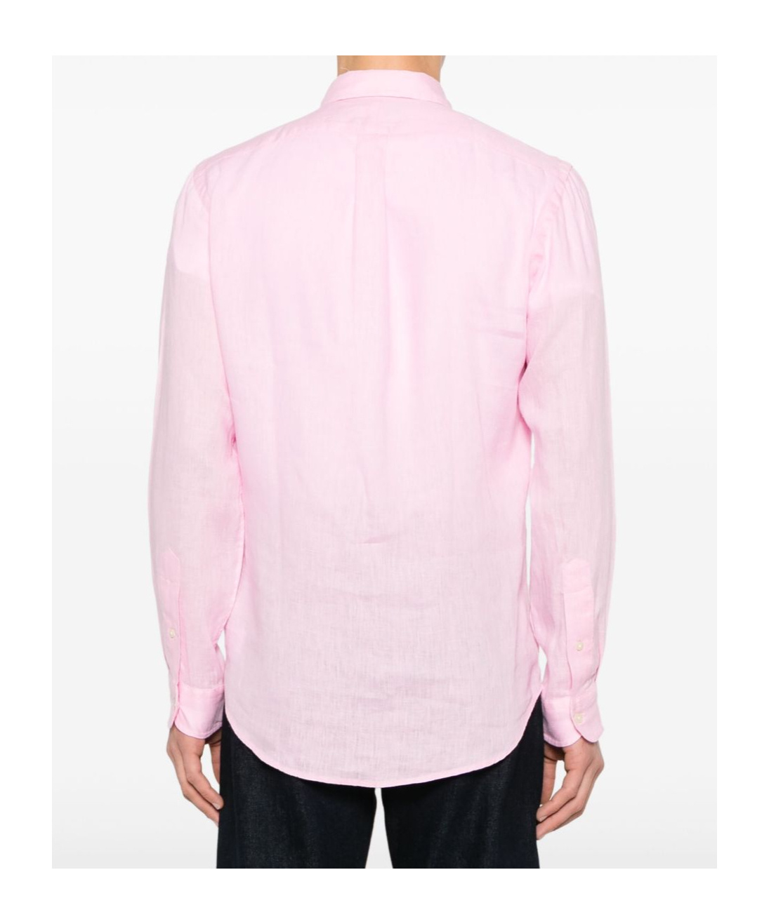 Shop Polo Ralph Lauren Linen Shirt In Pink