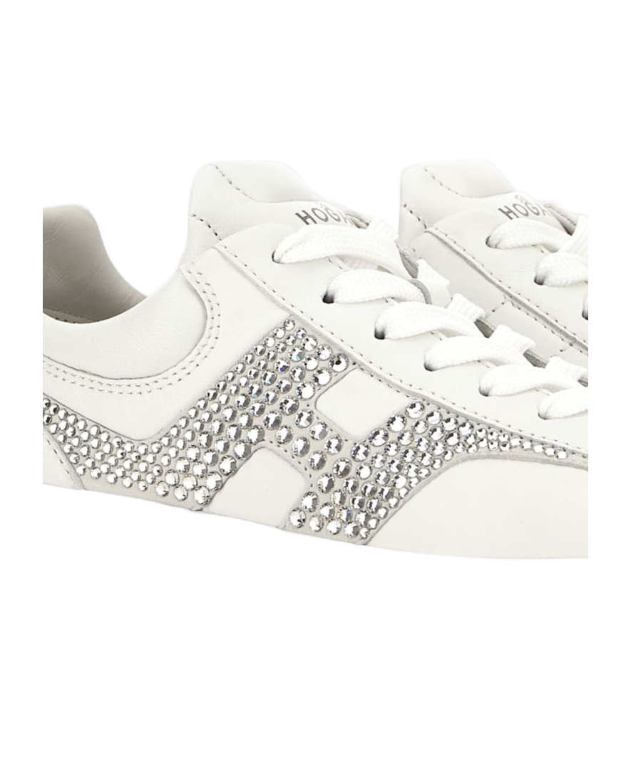 Hogan Laced Sneakers In White