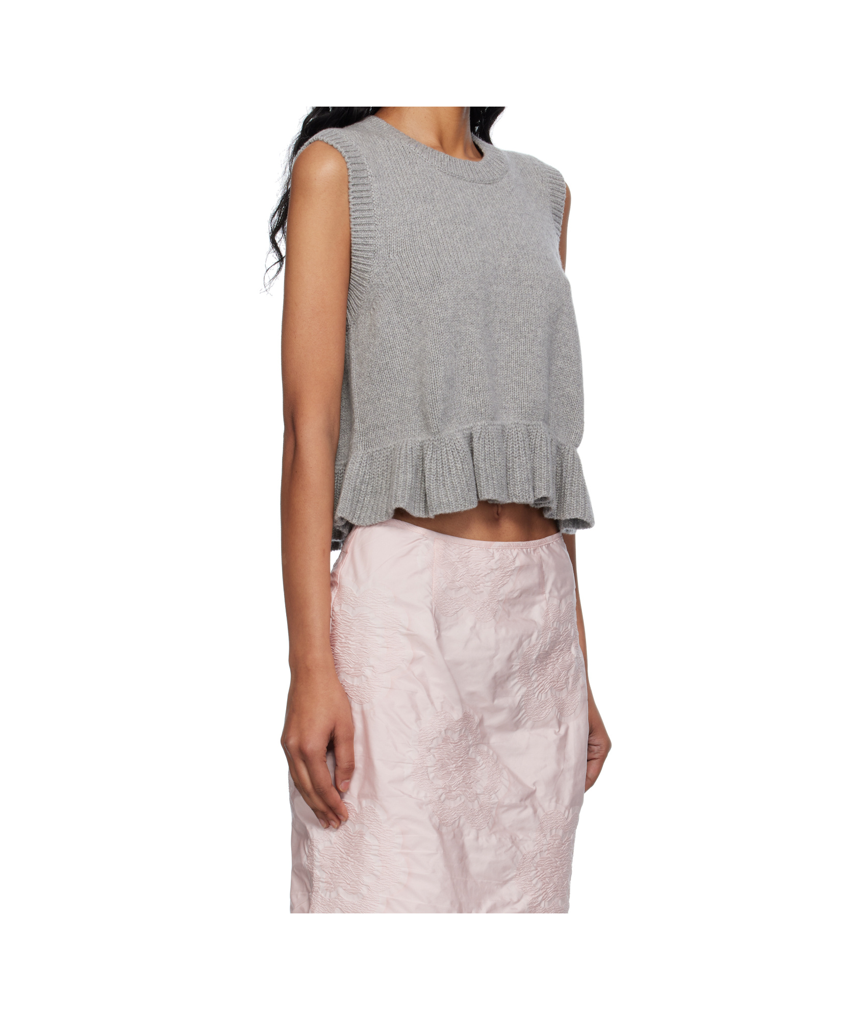 Cecilie Bahnsen Sleeveless Vest In Gray
