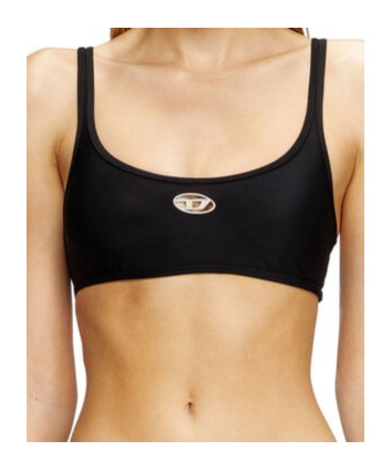 Diesel Ut-bra-top-utlt Bikini Top In Black