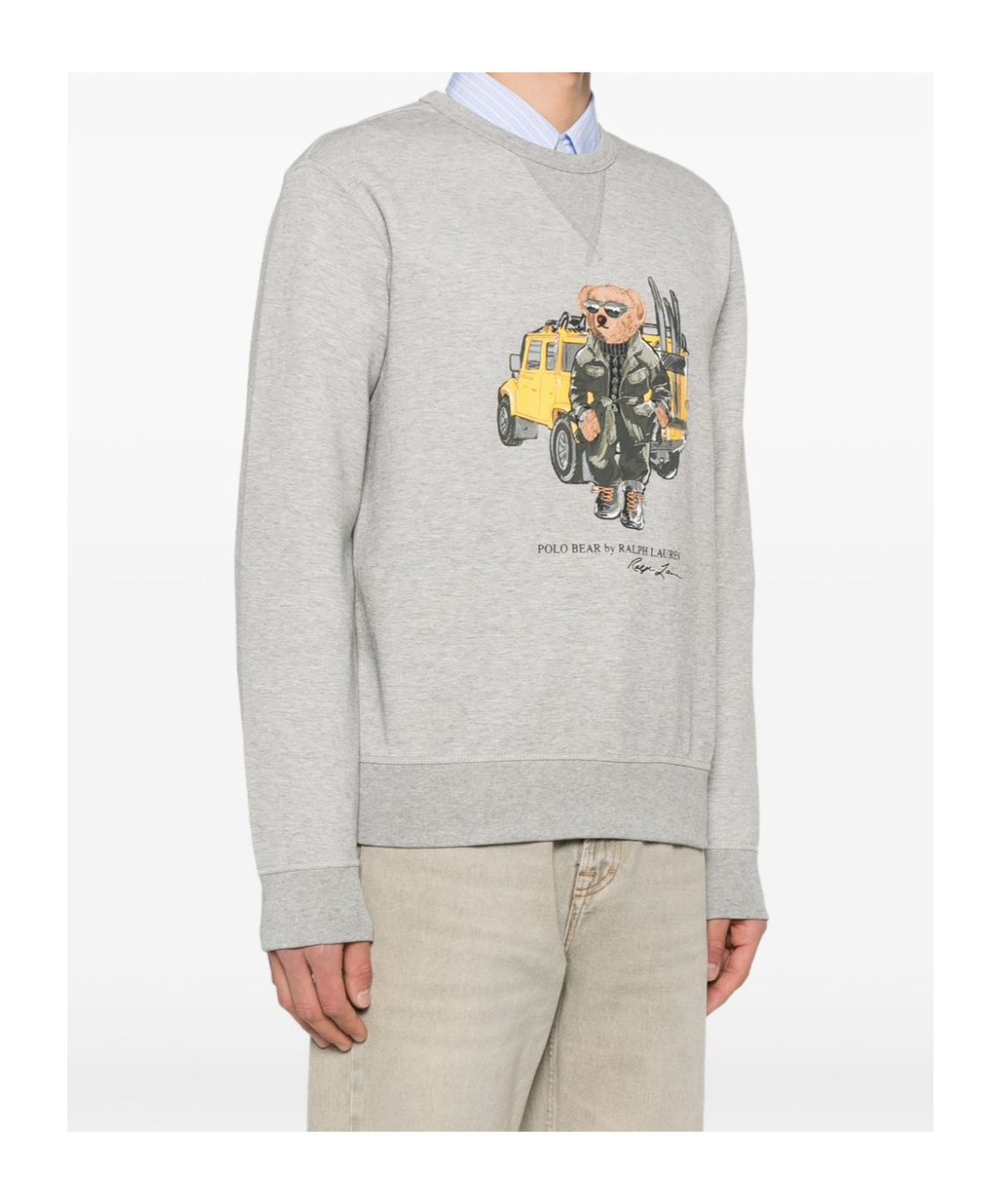 Shop Polo Ralph Lauren Polo Bear Sweatshirt In White