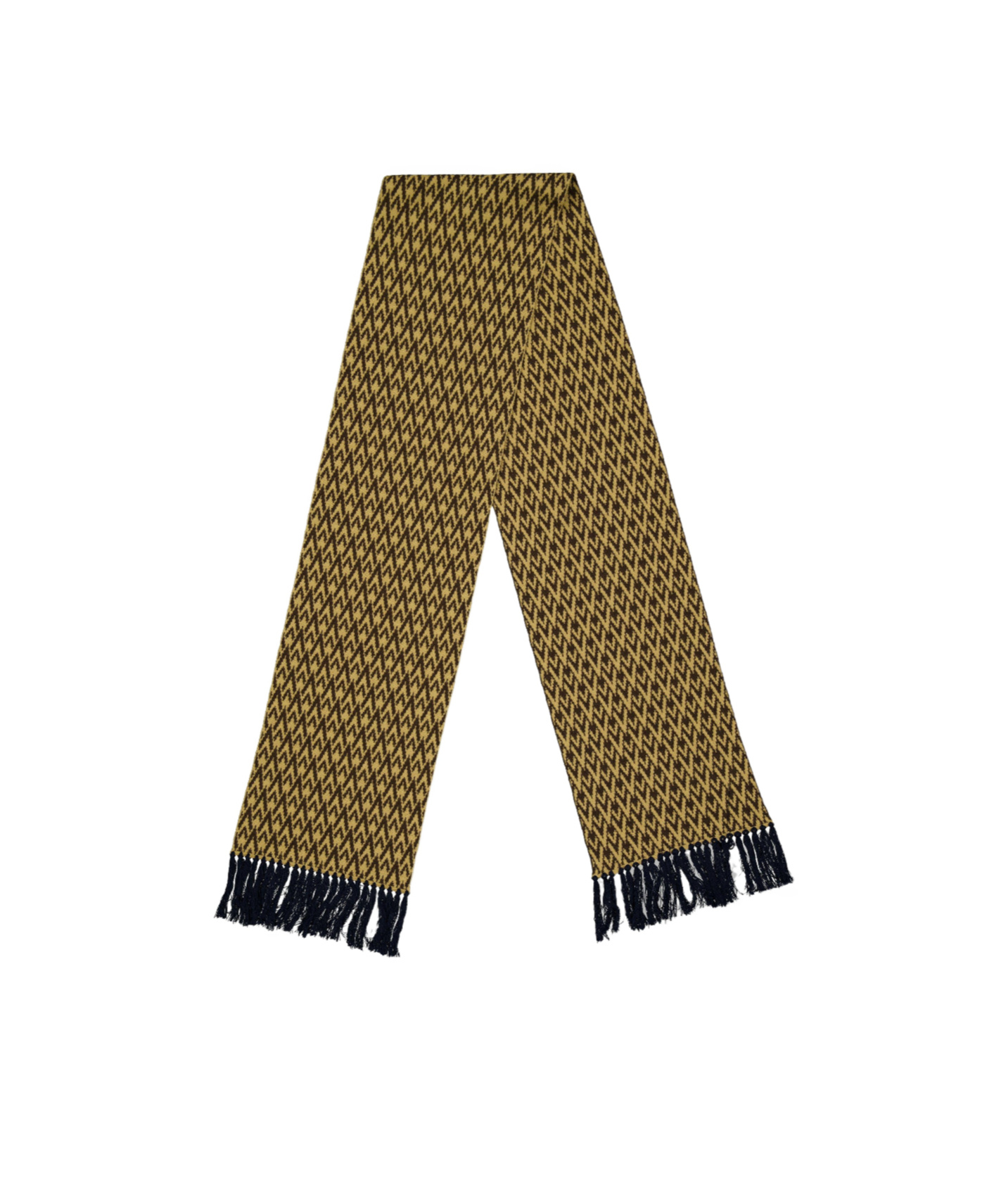 Valentino Allover Jacquard Knit Scarf In Green