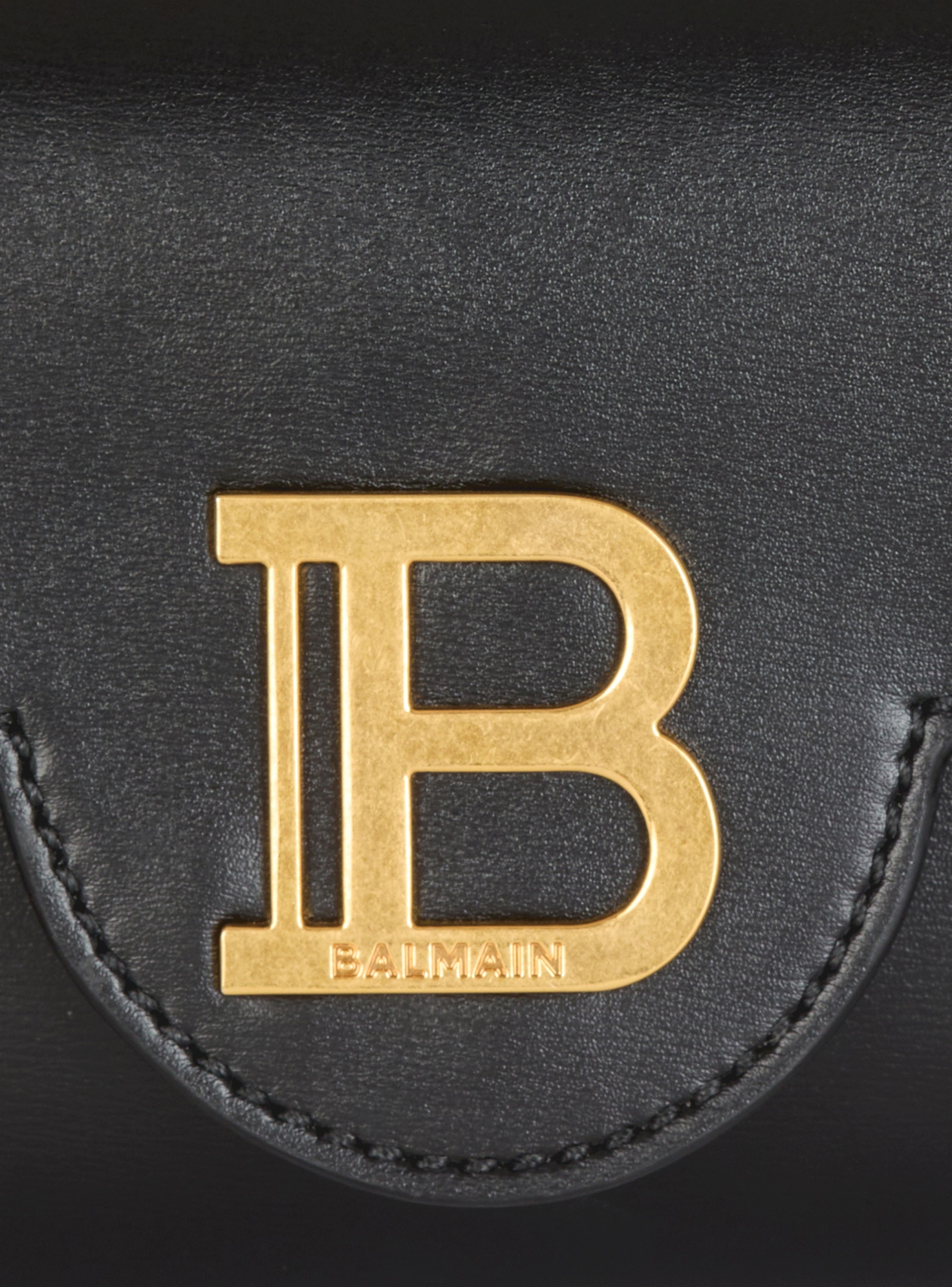 Balmain Calfskin B-buzz Shoulder Bag In Black