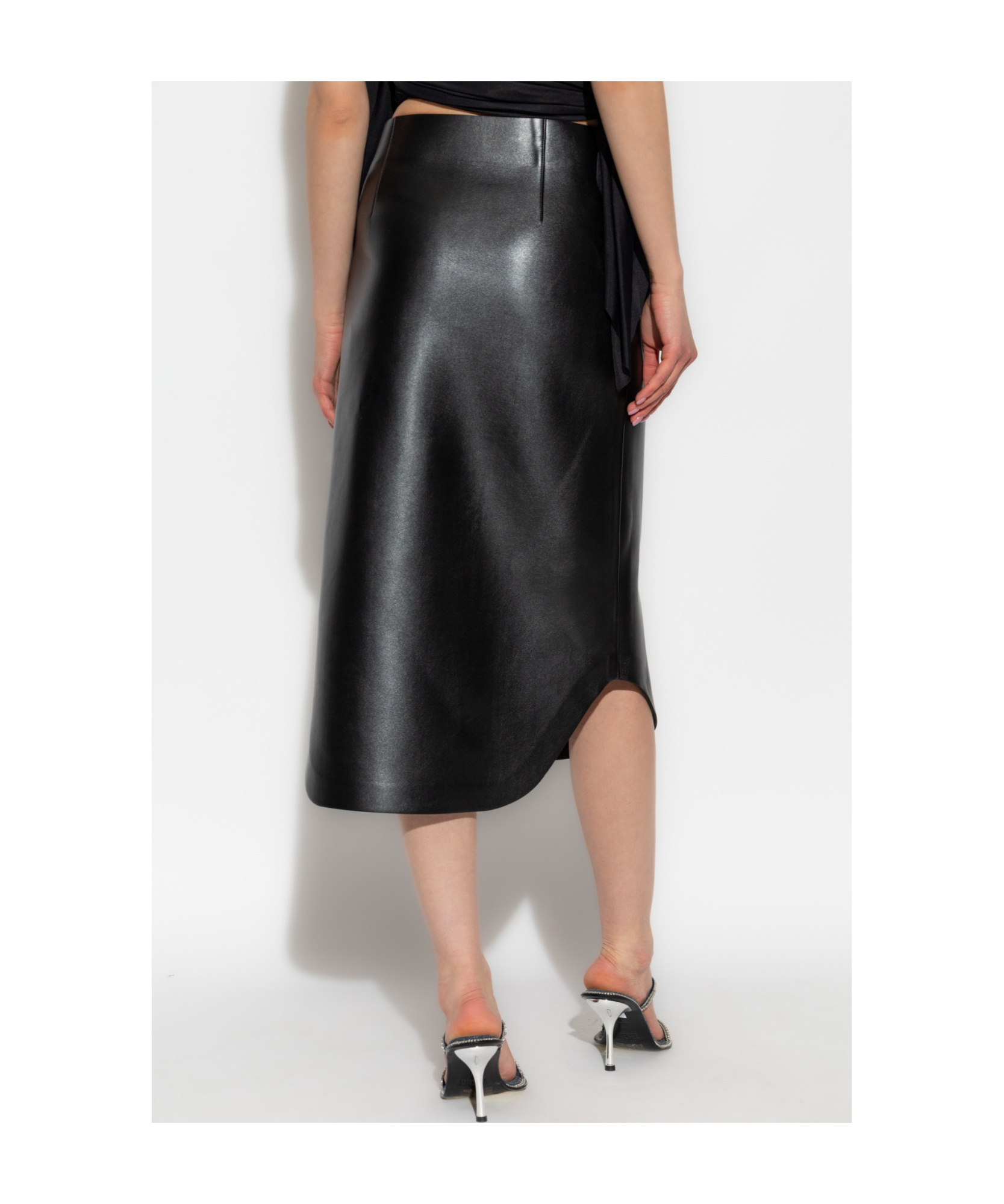 Diesel O-lux Midi Skirt In Black